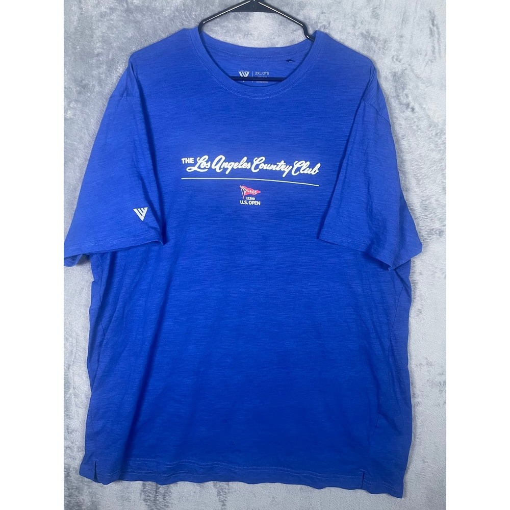 Levelwear Mens 2XL Los Angeles Country Club 123rd US Open T-Shirt Blue LACC Golf